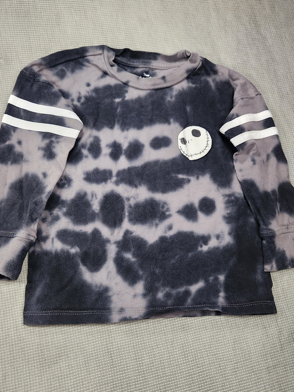 Disney Nightmare Before Christmas Jack Skellington Tie-Dye Long Sleeve Shirt 2T
